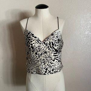 Cheetah print crop top
